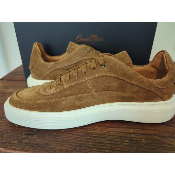Good Man Brand Modern London Sneakers Snuff Brown Italian Suede Men's Size 9 - Picture 4 of 9